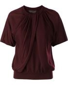 Giambattista Valli Draped Knit Top - Lyst