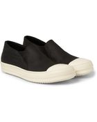 Rick Owens Drkshdw Canvas Slip-On Sneakers - Lyst