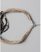 Pull&Bear Jute Necklace with Beads - Lyst