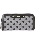 Nine West Shine Zip Around Wallet - Lyst