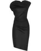 Helmut Lang Draped Wool-Jersey Dress - Lyst