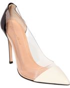 Gianvito Rossi 100Mm Two Tone Patent Leather Pumps - Lyst