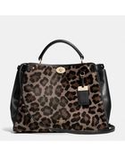 Coach Gramercy Satchel In Printed Haircalf - Lyst