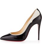 Christian Louboutin Tucskick Giittered Red Sole Pump - Lyst