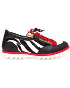 Giuseppe Zanotti Zebra Print Low Top Sneakers - Lyst
