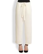 Nina Ricci Cashmere-Blend & Silk Cropped Pants - Lyst