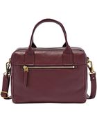 Fossil Erin Leather Satchel - Lyst