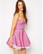Ax Paris Bandeau Prom Dress - Lyst