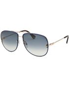 Tod's Women'S Aviator Blue Sunglasses - Lyst