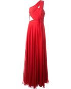 Prabal Gurung Draped Asymmetric Gown - Lyst