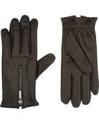 Barneys New York Zipper Gloves - Lyst