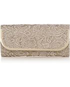 Oasis Cahir Glitter Clutch - Lyst