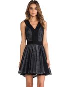 Robert Rodriguez Zebra Stripe Lace Dress - Lyst