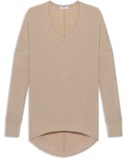 Helmut Lang Nova Jersey Cowl Back Tee - Lyst