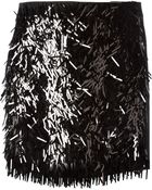 DKNY Front Embellished Mini Skirt - Lyst
