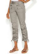 Inc International Concepts Petite Ruched-Cuff Cargo Pants - Lyst