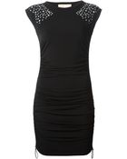 Michael Kors Studded Fitted Dress - Lyst