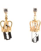 Tom Binns Crown Razor Blade Earrings - Lyst