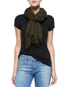 Vince Fringed Scarf - Lyst