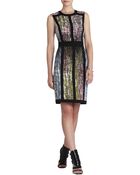 BCBGMAXAZRIA Gwenyth Sleeveless Print-Blocked Sheath - Lyst