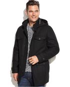 Perry Ellis Wool-Blend Stadium Coat - Lyst