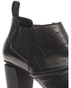 McQ by Alexander McQueen Pointtoe Leather Ankle Boots - Lyst