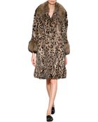 Anna Sui Rabbit Fur Coat - Lyst