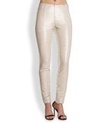 Sachin & Babi Sequined-Front Faux Leather Skinny Pants - Lyst