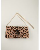 Roberto Cavalli Leopard Print Clutch - Lyst