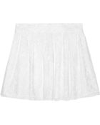 Alice + Olivia Rei Pleated Lace Mini Skirt - Lyst