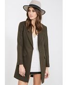 Forever 21 Classic Wool-Blend Overcoat - Lyst