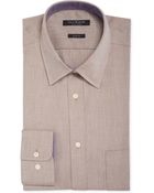 Isaac Mizrahi Slim-Fit Twill Solid Dress Shirt - Lyst
