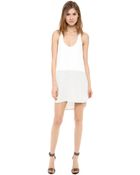 Mason by Michelle Mason Leather Front Tank Dress - Lyst