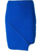 Opening Ceremony Ribbed Zip Detail Skirt - Lyst