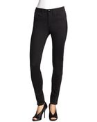 Burberry London Leather Inset Denim Jeans - Lyst