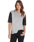 BCBGeneration Contrast Sleeve Tee - Lyst