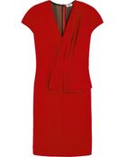 Fendi Pleated Wool-Felt Dress - Lyst