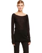 Donna Karan New York Long Sleeve Top - Lyst