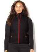 Lauren by Ralph Lauren Plus Size Quilted Puffer Vest - Lyst