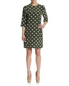 Equipment Aubrey Polka Dot Silk Dress - Lyst