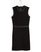 Mango Panel Ponte Dress - Lyst