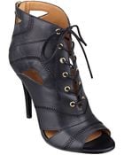 Nine West Acomplise Peep Toe Booties - Lyst