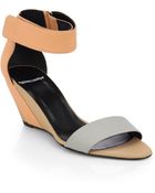 Pierre Hardy Multicolored Leather Wedge Sandals - Lyst
