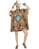 Etro Printed Silk Twill Caftan Dress - Lyst