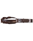 Ralph Lauren Braided-Leather-Loop Belt - Lyst