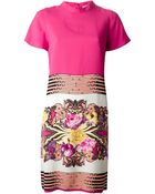 Etro Floral Print Shift Dress - Lyst