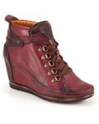 Pikolinos Amsterdam Leather Wedge Boots - Lyst