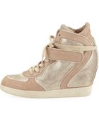 Ash Brendy Bis Glitter Sneaker Champagne - Lyst
