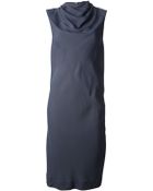 Rick Owens Draped Sleeveless Dress - Lyst