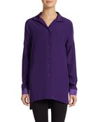 Lafayette 148 New York Silk Selma Blouse - Lyst